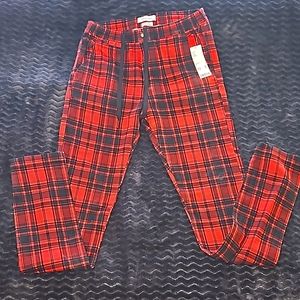 Urban Outfitters Plaid Drawstring Slimfit Women's pants Size Medium
